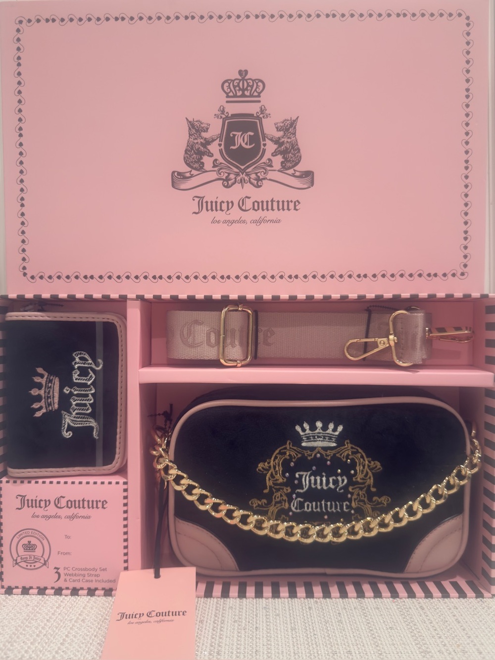 👑 Juicy Couture Heritage Crossbody Camera Bag & Matching Wallet - New!